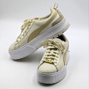 Puma Mayze Leather Platform Sneakers 8.5
